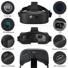 Крепление на голову цифровой ночного видения бинокулярный 60 м темно для ночной охоты для просмотра дикой природы поиск исследования