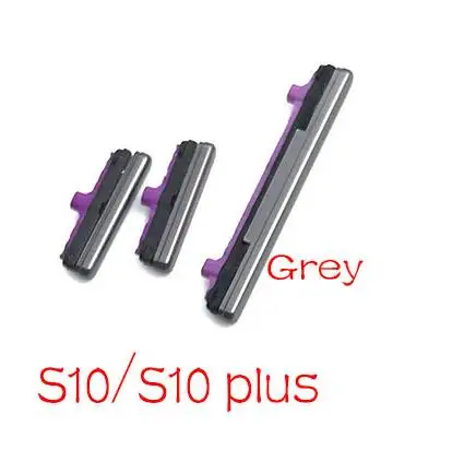 Для samsung Galaxy Note 8 S8 S9 S10 Plus запасные боковые кнопки питания и громкости - Цвет: S10 S10 plus Grey