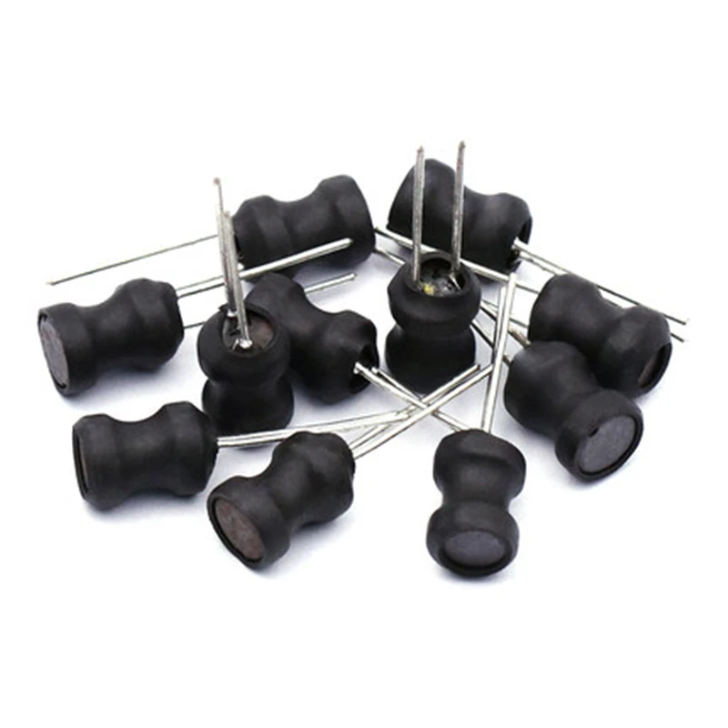 Power Inductor 10PCS Power Inductor DIP 9X12mm 2.2UH 4.7UH 10uH 22uH 100uH 330uH 470uH 1MH 2.2MH 4.7MH 10MH Inductance 2 Pins 9X12