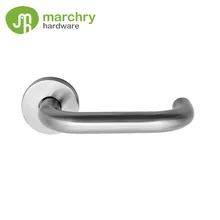 304 с наконечниками из нержавеющей стали полый двойной изгиб Сплит Тип коготь дверная ручка пожарная дверная ручка замок Европейский стандарт дверная ручка