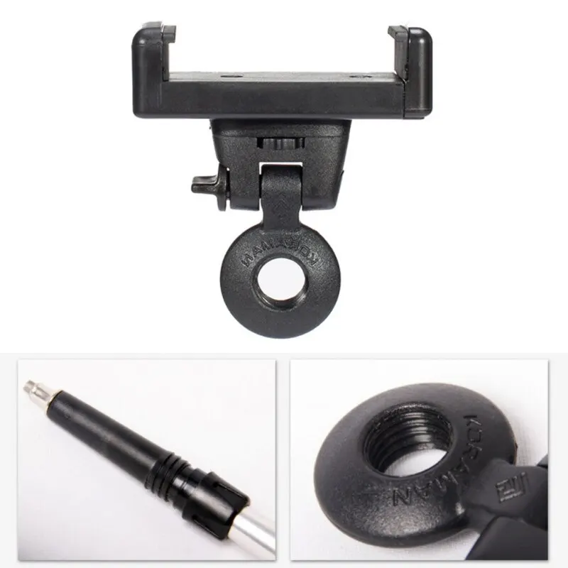 

H Phone Mount Holder Smartphone Bracket Adapter Clip Extension Pole Phone Clip Trekking Camera Clamp Bluetooth Remote Shutter