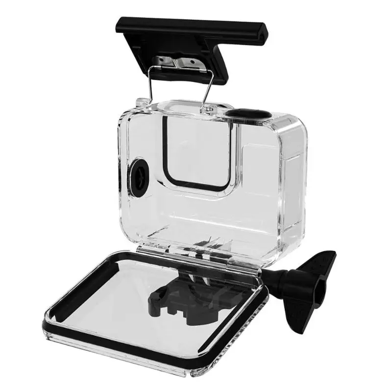 Мягкий резиновый ключ водонепроницаемый корпус оболочка для GoPro Hero 8 черный спортивный Cam