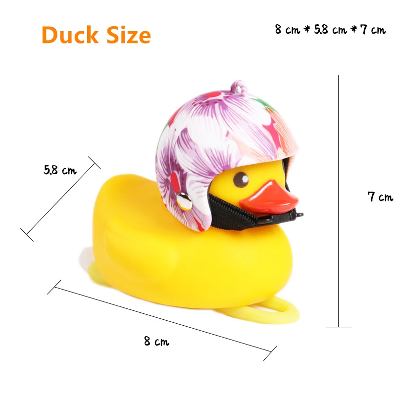 Duck мотоциклетный шлем мотоцикл колокольчик велосипедный кольцевой светильник желтый утята для мотоциклов резиновая сирена электрический рог Детские аксессуары