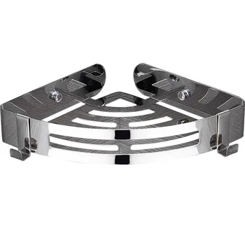 

304 Stainless Steel Toilet Shelf Non Perforated Wall Hanging 2-layer Bathroom 3-layer Shower Room Tripod