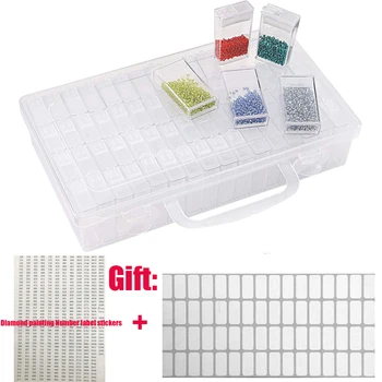 

Diamond Painting Tools Beads Container Resin Rhinestone Daimant Embroidery Stone Storage Accessory Mosaic Convenience Box