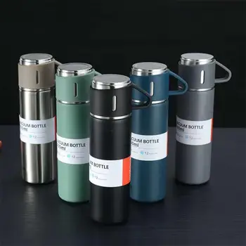 

500ml Thermos Coffee Mug Stainless Steel Premium Travel Tumbler Cups Portable Large Capacity Insulated Cup Sport Water Bottles