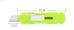 Mini couteau utilitaire Portable à rebond, couteau de coupe manuel pour le déballage du courrier 