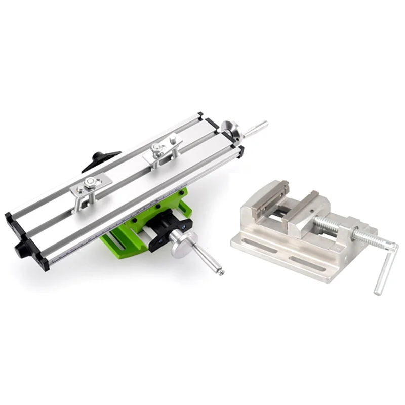

GTBL Precision Multifunction Milling Machine Bench Drill Vise Worktable X Y-Axis Adjustment Coordinate Table+2.5inch Parallel-Ja