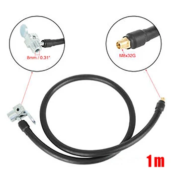 

80cm 31.5Inch Tyre Original Inflator Pump Hose W/ Air Locking Chuck For Car Motorcycle Durable Flexible Accessories