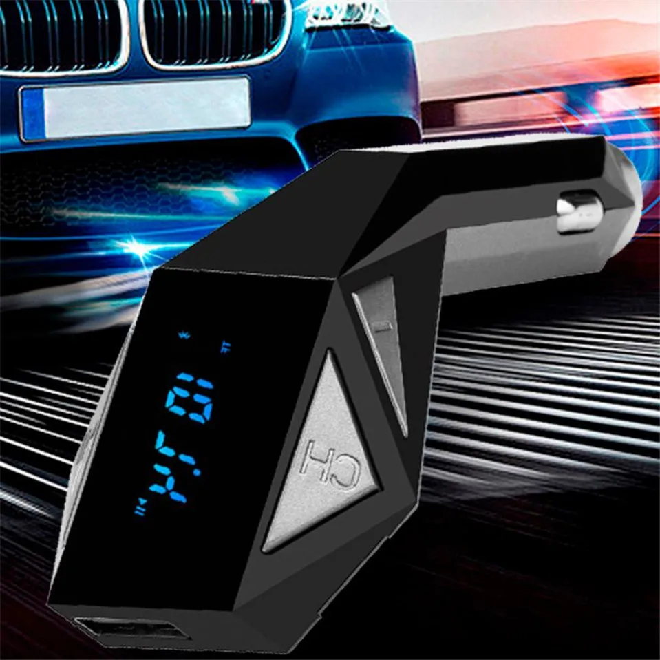 Франшиза Bluetooth автомобильный комплект MP3-плеер FM USB передатчик TF зарядное устройство для устройства Handsfree беспроводной Suppor открытые голосовые подсказки номер звонящего