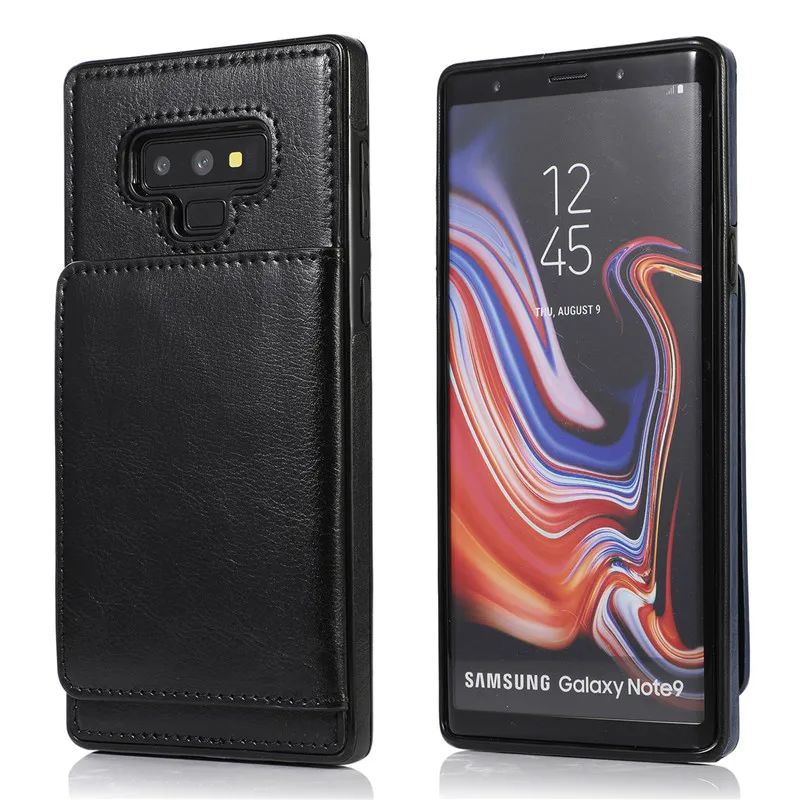 Ретро визитница для телефона samsung Galaxy Note 10 Plus 9 8 кожаные чехлы для samsung S10E S10 S9 S8 Plus задняя крышка