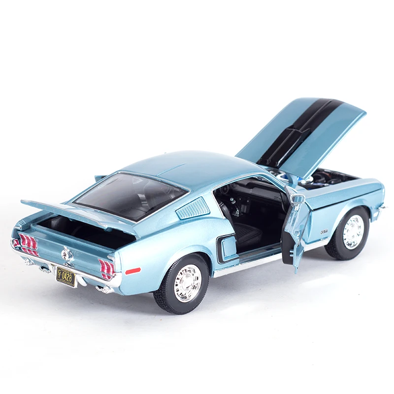 Maisto 1:18 1968 Ford Mustang GT Cobra Jet Sports Car статическое моделирование литые Автомобили