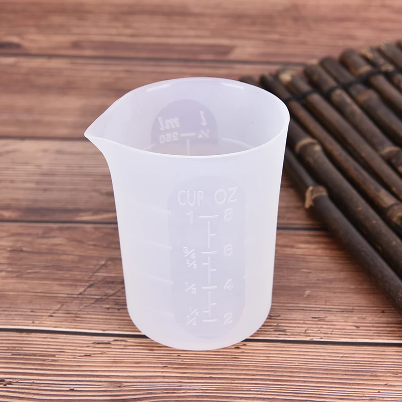 

Transparent 250ML Silicone Resin Measuring Cup Mould DIY Jewelry Making Tool