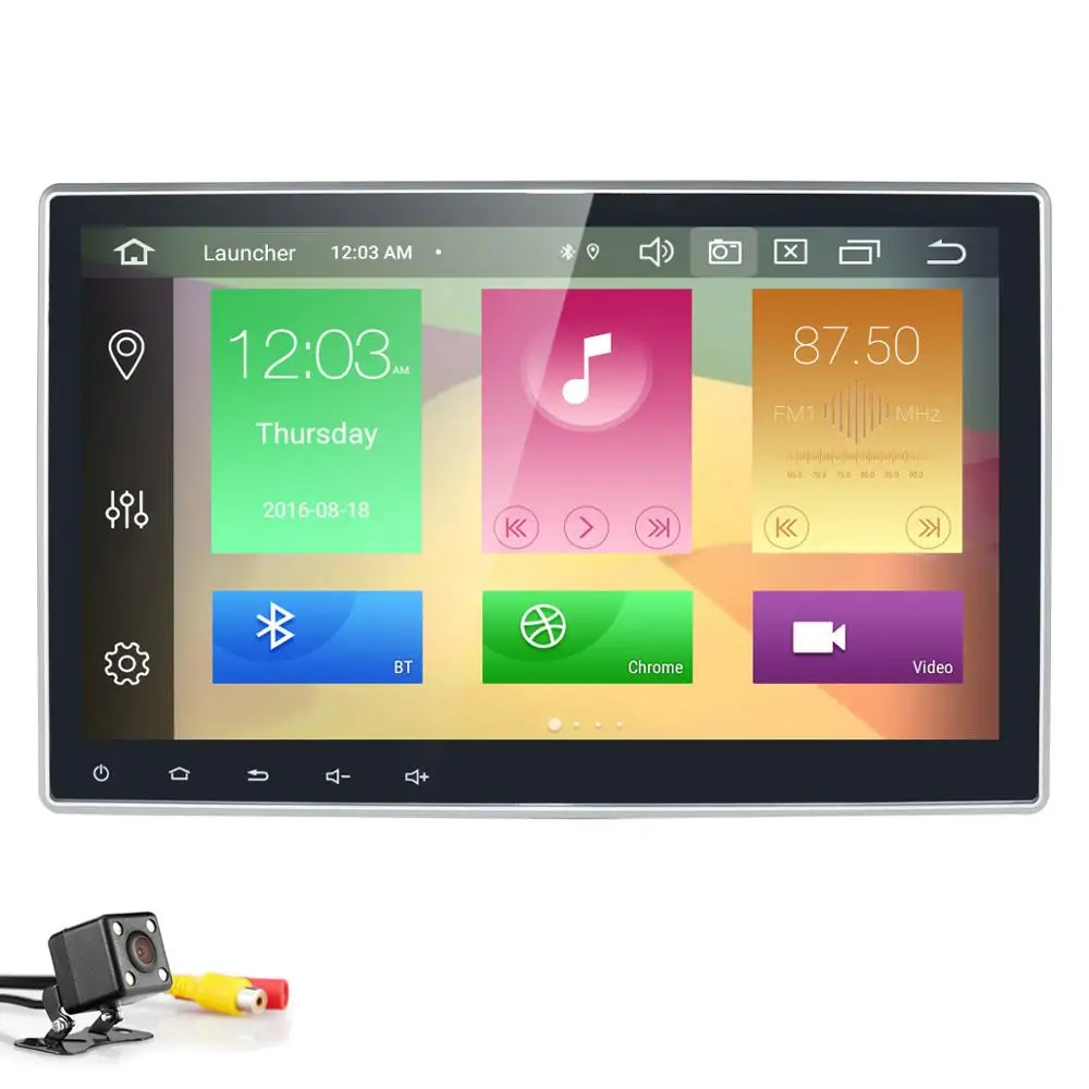 

PX5 10.1"Universal 2 din Car dvd radio Player Navigation GPS Android 9.0 Octa Core 4G LTE 4GB+64GB DAB+ CAM TPMS USB SWC DVR RDS