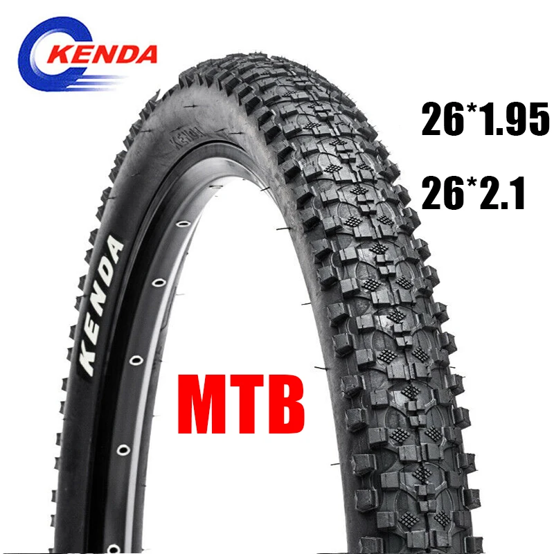 KENDA Bicycle Tire 26*1.95 MTB tire 60TPI Non-slip Not Folded 26*2.1 Tyre  K1027 K1177 26 inch All series tyre Cycling Parts