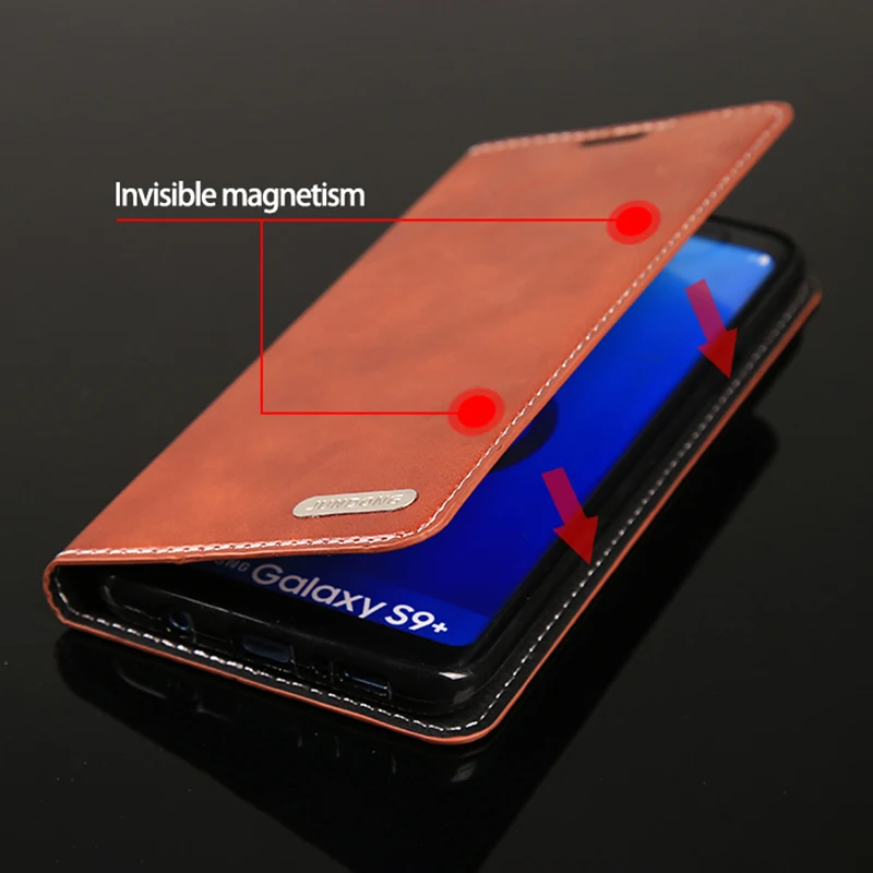 Чехол для телефона для samsung Примечание 10 9 8 S10 плюс S9 S8 S7 S6 край A5 A7 A8 J5 J7 A50 A70 масла Воск кожа и возможностью переворачивать на подставку и откидной крышкой