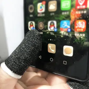 

2PCS Professional Touch Screen Thumbs Finger Sleeve Gaming Gloves Game Phone Mobile For Pubg M2H4