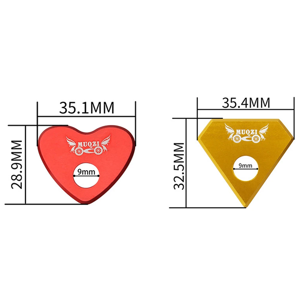2 шт. M8 барабан с цветком модификации части в форме сердца баланс велосипед аксессуар для слайдов протектор колеса обучения S вилка безопасности крюк