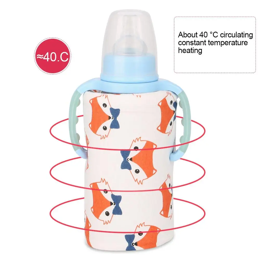 E ESTINK USB бутылочка для кормления детей с подогревом термостат подогреватель пищи сумки путешествия молоко грелка детские бутылочки грелка - Цвет: E