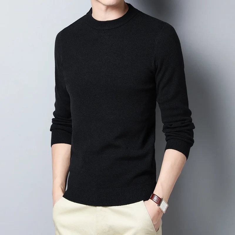 

Sweater Young And Middle-aged Men's Crew Neck Autumn And Winter New Style Korean-style Pullover Sweater Loose Fashion Casual Swe