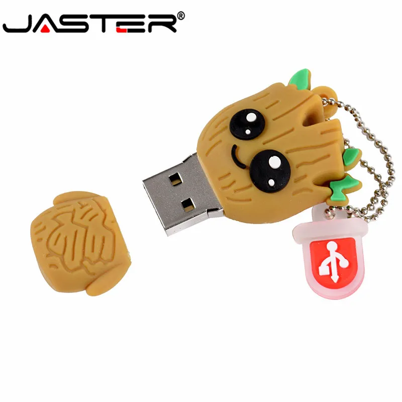 JASTER креативный мультяшный флеш-диск USB 2,0 с деревом 4 ГБ 8 ГБ 16 ГБ 32 ГБ 64 ГБ флеш-накопитель карта памяти Грут U диск