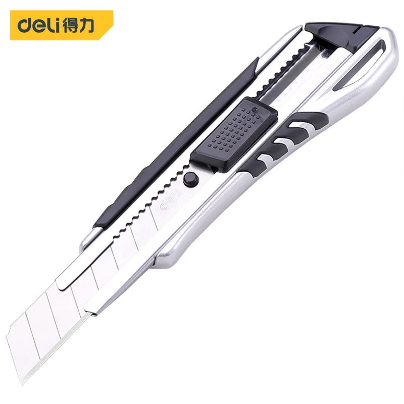 

Deli Multifunction Handicraft Office Stationery Art Box Student Package Open Sharp Cutter Snap-off Blade Knife Paper Craft Tools