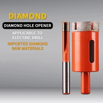 

6-80mm Diamond Drill Bits Hole Saw Opener Hollow Core Drilling Tools for Marble Tile Porcelain 1Pcs