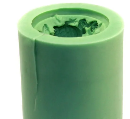 Свадебный цветок Роза волшебство птица пузырь цилиндр 3D силиконовая форма для