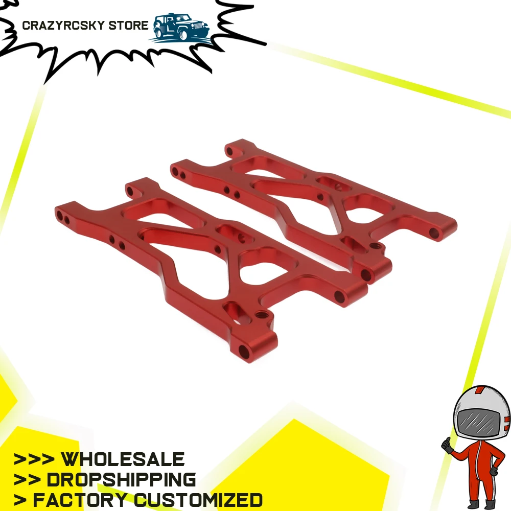 Braccio Di Sospensione Inferiore Anteriore In Lega Di Alluminio Lavorato 2 Pezzi A-Arms Per Rc Hobby Model Car 1-10 Vrx Octane Cima Ksaurftx Outlaw Up