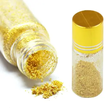 

0.1g Edible Grade Genuine Gold Leaf Flakes 24K Gold Powder Decorative Dishes Chef Art Cake Decorating Tools Chocolates