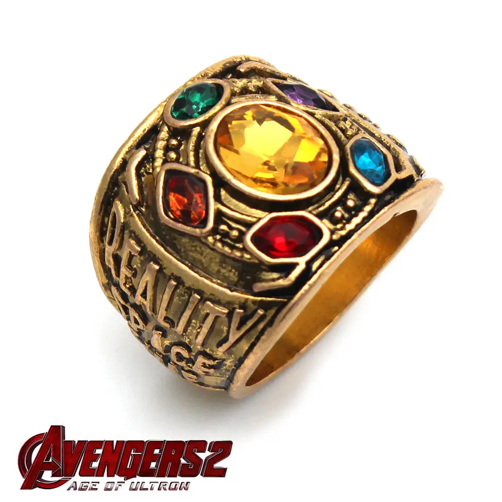 Мстители Бесконечность Gauntlet power Ring Мстители: бесконечные войны танос ювелирные аксессуары