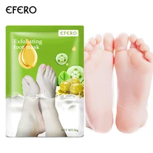 EFERO маска для ног отшелушивающие носки пилинг ороговевшая кожа мозоли скраб для стоп пилинг для ног маска для ног против трещин пятки