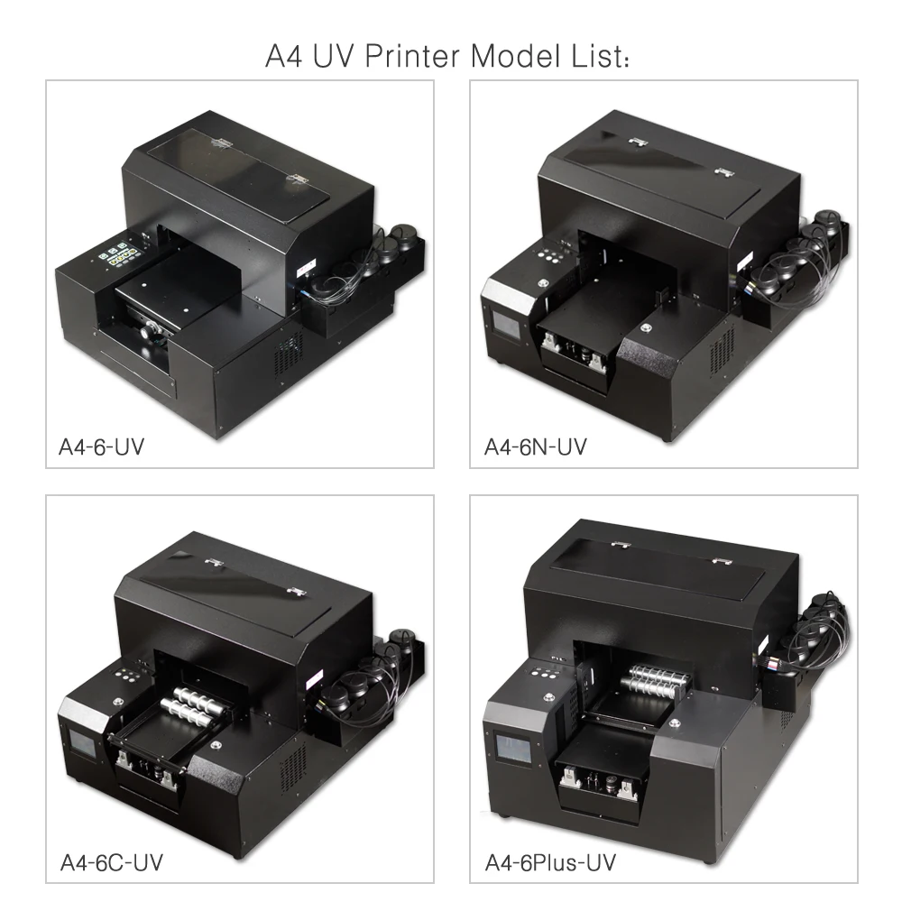 Универсальный УФ планшетный принтер формата А4 с сенсорным экраном компактное