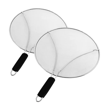 

2Pc Stainless Steel Filter Lid Handle Collapsible Explosion-Proof Oil Cover Oil Sn Cover Oil Separator Cover