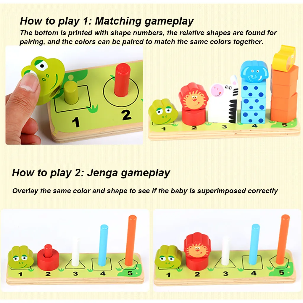 Деревянная обучающая головоломка наборные блоки геометрический Набор Детские Игрушки для раннего развития игрушки для детей Детские# SH