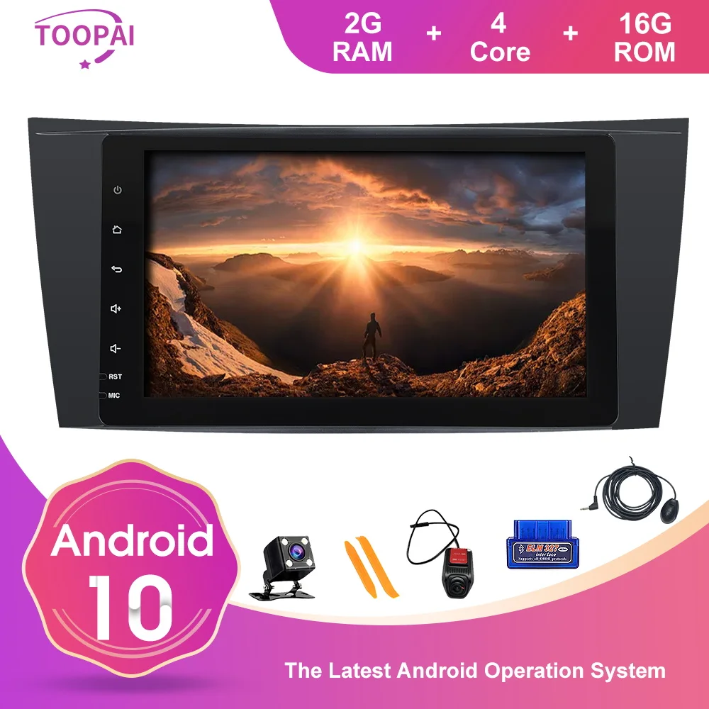 TOOPAI Android 10 For Mercedes Benz E Class W211 CLS Class W219 G-Class W463 W209 Auto Radio GPS Navi Multimedia Player SWC IPS TOOPAI Android 10 For Mercedes Benz E Class W211 CLS Class W219 G-Class W463 W209 Auto Radio GPS Navi Multimedia Player SWC IPS