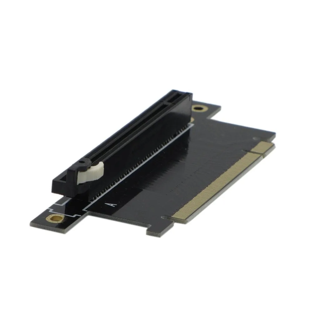 PCI-E Extension Card 90 Degree Right Angled Forward and Reverse Riser Extension Card Adapter Computer Case Connector Card