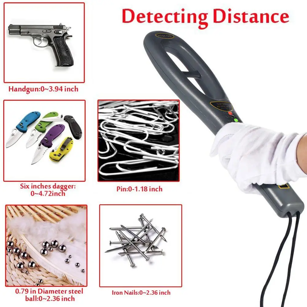 Metal Detectors Handheld Security Bounty Instrument High Sensitivity Scanner Finder metal detector