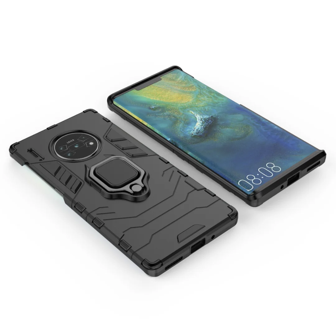 Magnetic Car Stand Finger Ring Holder Huawei mate 10 20 30 lite pro Case on mate 9 10 20x 30pro Hard Cover on mate 30 20 Lite