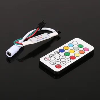 

LED Strip Lights Control Mini 21 Keys IR Wireless Remote Controller For WS2811 WS2812B DC 5-24V ​​LED Strip Lights Controls