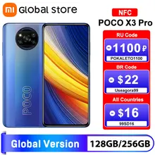 Global Version POCO X3 Pro 6GB 128GB /8GB 256GB  NFC Smartphone Snapdragon 860 33W  Quad AI Camera 120Hz DotDisplay 5160mAh