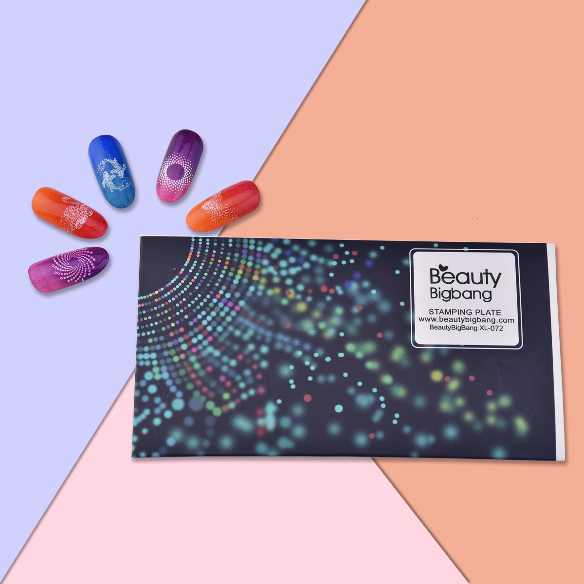 Beautybigbang набор пластин для штамповки ногтей 3 шт. из нержавеющей стали 6*12 см Шаблон трафарет Форма Рыба Луна птица аксессуары для дизайна ногтей