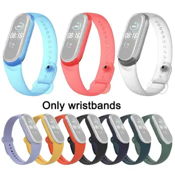 

Silicone Strap Pink Replacement Wristband Bracelet Band For Watch Band 3 Band4 Wrist Strap For Xiaomi Mi Band 5 4 3 Bracelet