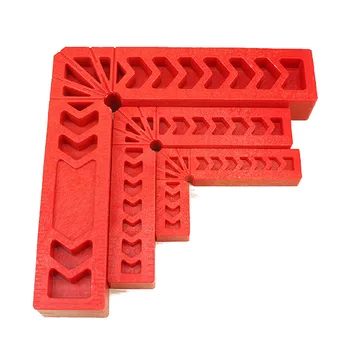 

Plastic Right angle ruler Tool L Shape Corner Clamps Straight Edge Red
