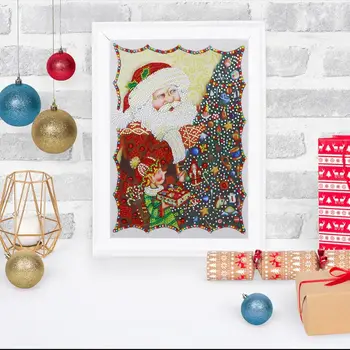 

Christmas Theme 5D Special Shaped Diamond Painting Embroidery Needlework Rhinestone Crystal Cross Craft Stitch Kit DIY RXJB