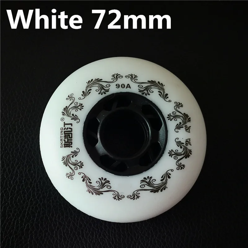 White 72mm Only Знаменитое катание 3rd 90A белый желтый 72 мм 76 мм 80 мм роликовые ролики для роликовых коньков Rodas для Ролики SEBA hv HL HIGH KSJ IGOR WFSC 4 шт./лот - Цвет: White 72mm Only