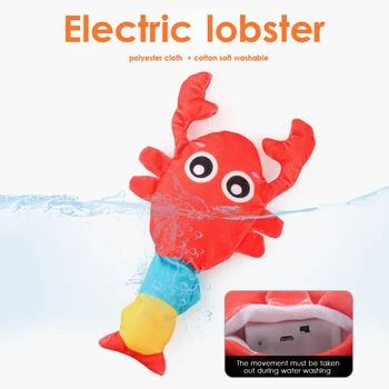 

Simulation Touch Electric Jumping Shrimp Funny Portable Classic Texture Practical Creative Plush Toy Lobster Kitchen Toy