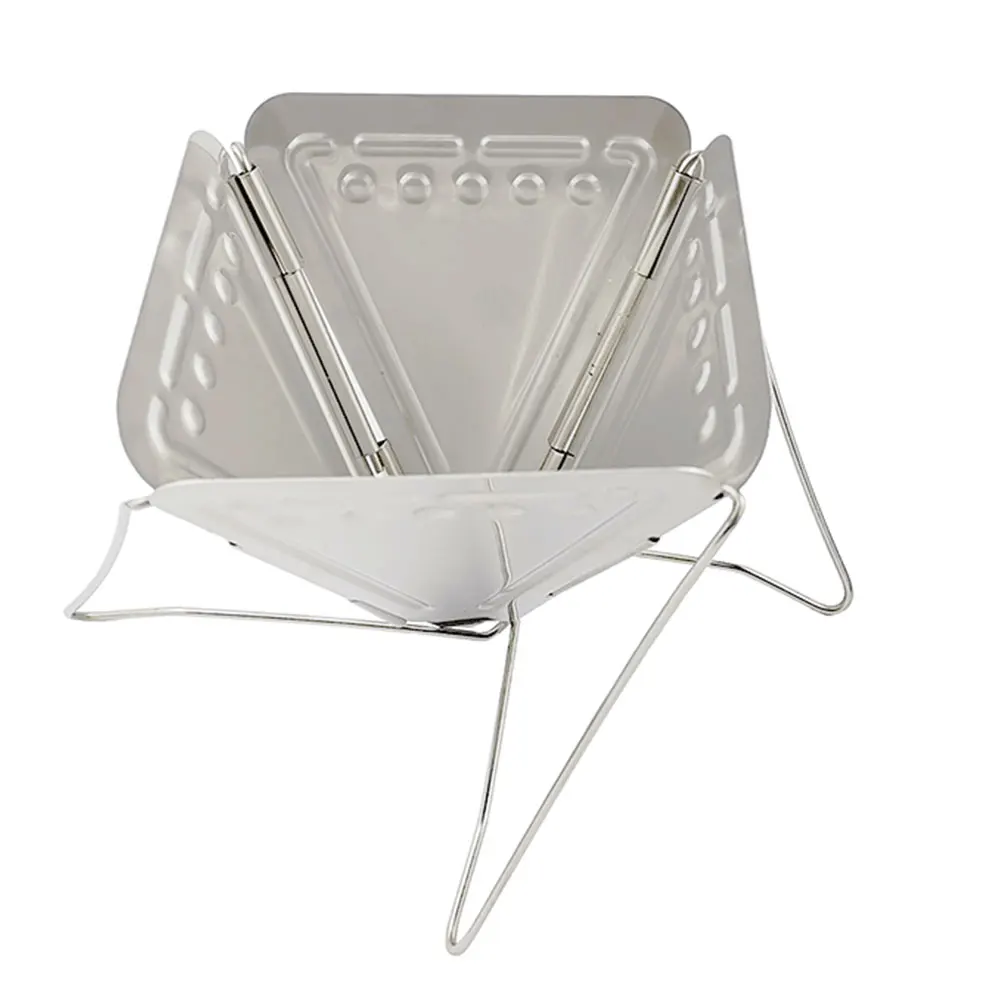 Strong Outdoor Hiking Coffee Drip Stand Coffee Filter Rack Traveling BBQ Picnic Stainless Steel Silver Camping Coffee Rack