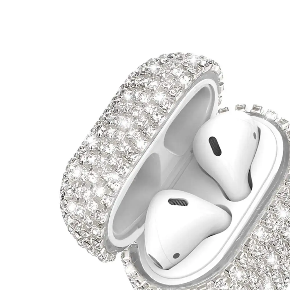 Блестящие стразы для Apple Airpods 1/2 чехол Аксессуары для наушников Блестящий Защитный чехол для AirPods Pro 3