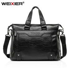 14 дюймов Для Мужчин's Портфели сумка через плечо из искусственной кожи Портфели s сумки мужские сумки из натуральной кожи сумки на плечо Модные Курьерские сумки для Для мужчин Портфели